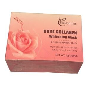 Beautyturess Rose Collagen Whitening Mask 16 count EXP 12/2027 Calming